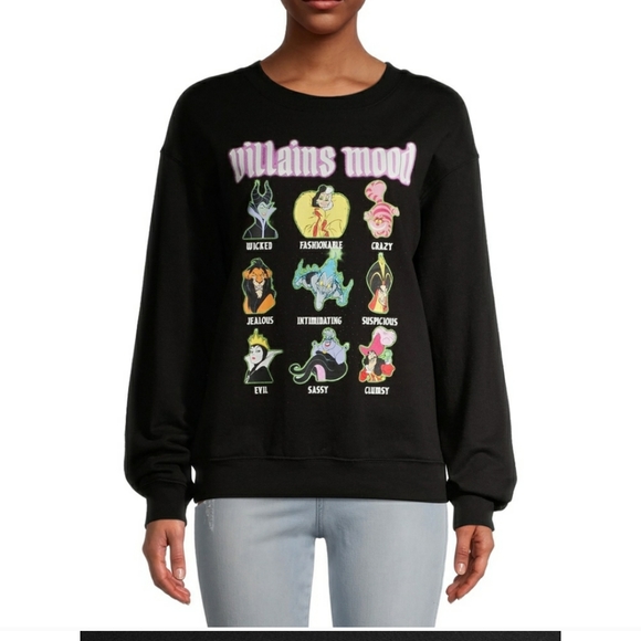 Disney Tops - Disney Villains & Their "Moods" Sweatshirt